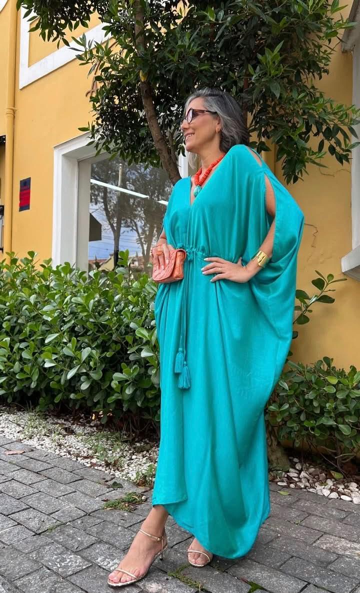 Vestido Kaftan Sardenha Verde